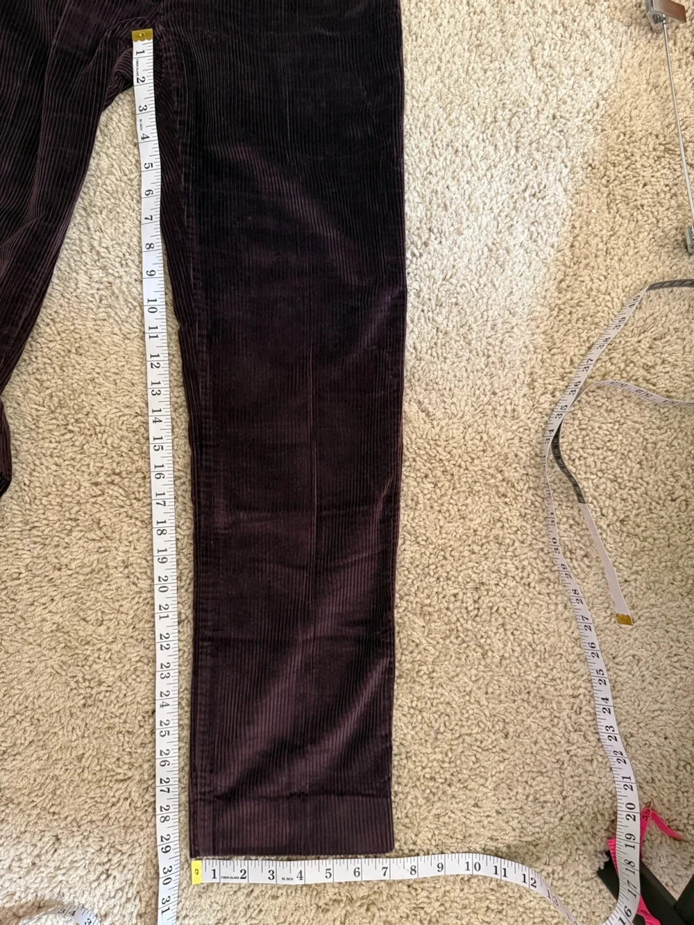 Vintage BIS by Bis Brown Corduroy High Rise Straight Leg Pants 30x29